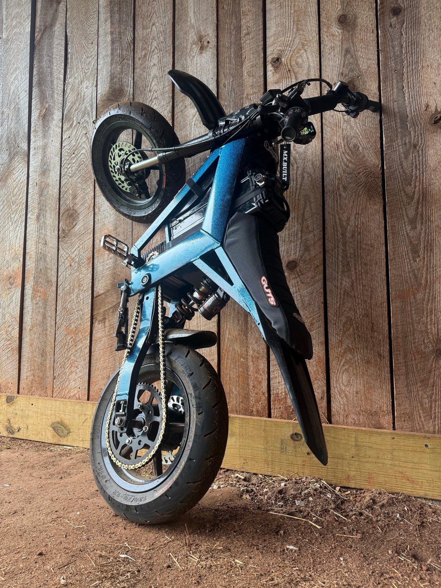 Tuttio Soleil / Yozma Super Moto Wheel Set, With Kenda 12" Tires (Black)